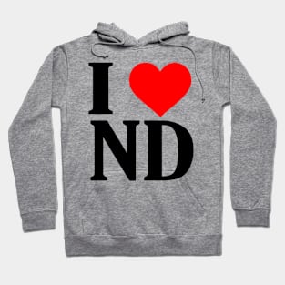 Retro 90s I Love ND Hoodie